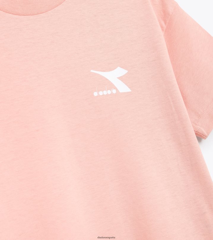 ju.camiseta ss sl 8T8H4Z987 melodía rosa chicas Diadora vestir
