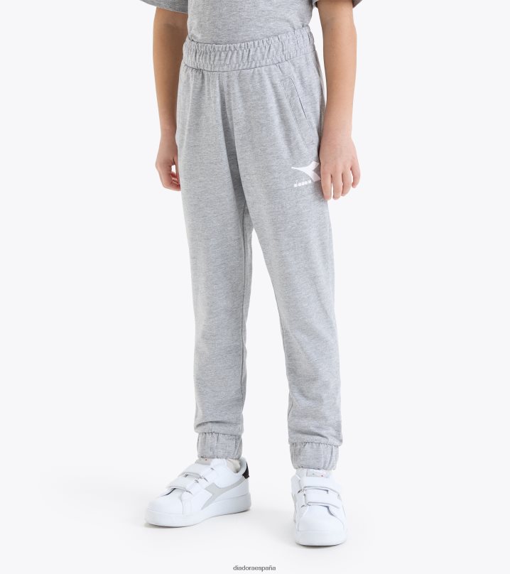 puño de ju.pantalones 8T8H4Z926 melange gris medio claro chicas Diadora vestir