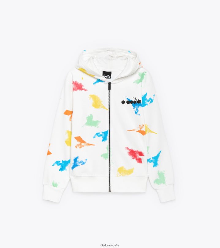jb.hoodie fz acuarela 8T8H4Z753 papiro blanco Niños Diadora vestir
