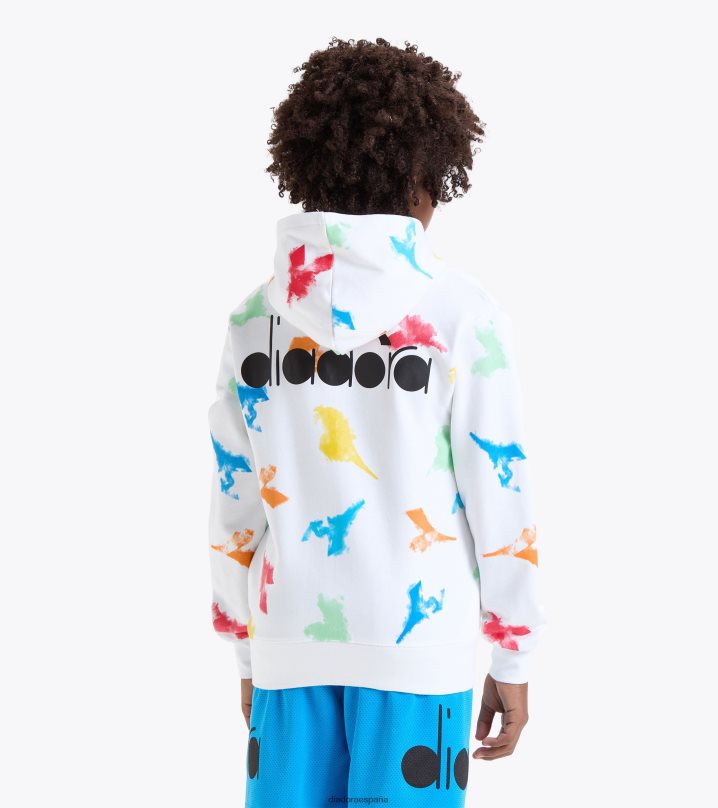 jb.hoodie fz acuarela 8T8H4Z753 papiro blanco Niños Diadora vestir