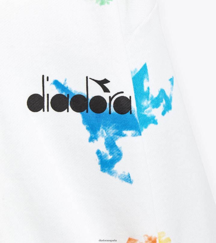 jb.hoodie fz acuarela 8T8H4Z753 papiro blanco Niños Diadora vestir