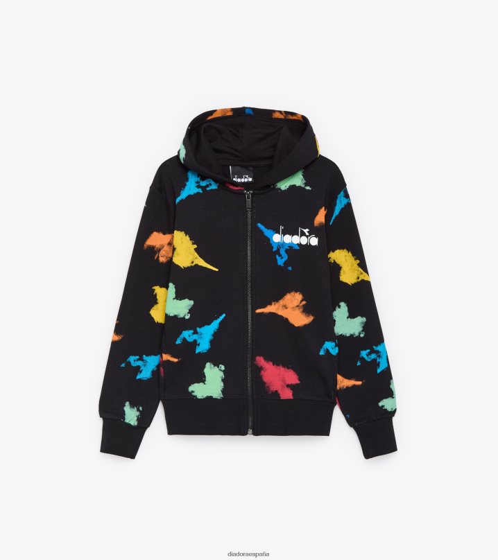 jb.hoodie fz acuarela 8T8H4Z754 negro Niños Diadora vestir