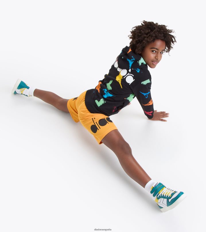 jb.hoodie fz acuarela 8T8H4Z754 negro Niños Diadora vestir