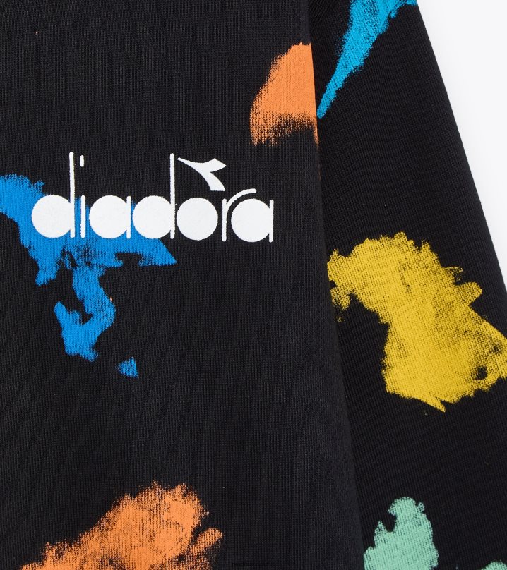 jb.hoodie fz acuarela 8T8H4Z754 negro Niños Diadora vestir