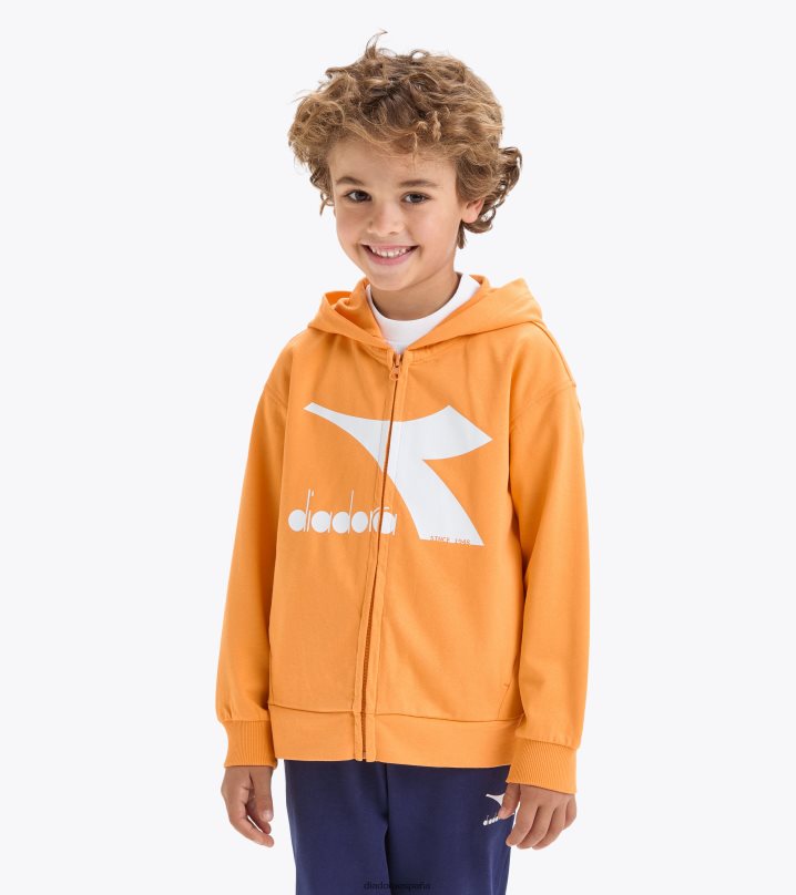 ju sudadera con capucha fz 8T8H4Z886 naranja mandarina chicas Diadora vestir