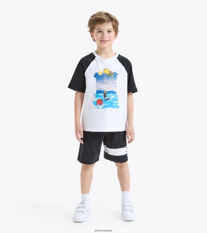 jb.set ss arte deportivo 8T8H4Z912 blanco óptico Niños Diadora vestir