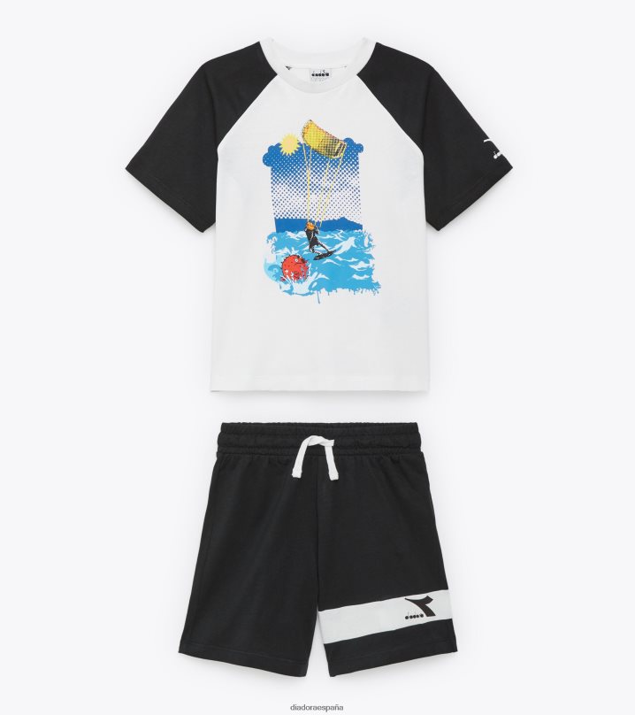 jb.set ss arte deportivo 8T8H4Z912 blanco óptico Niños Diadora vestir