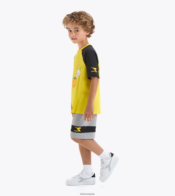 jb.set ss arte deportivo 8T8H4Z913 amarillo vibrante Niños Diadora vestir