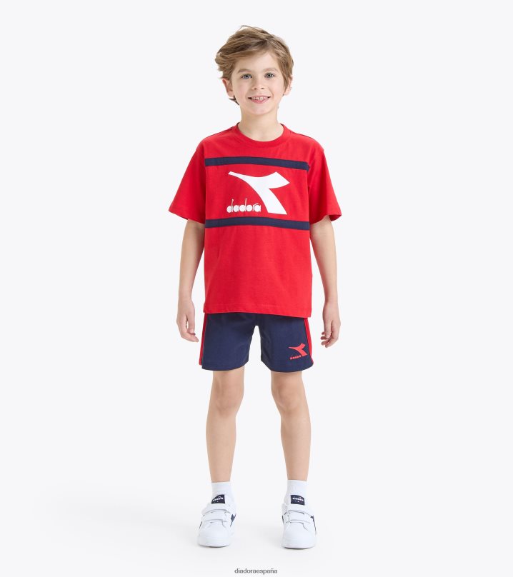 jb.set ss arte deportivo 8T8H4Z917 rojo carmín Niños Diadora vestir