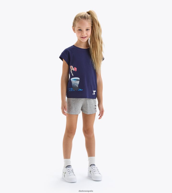 jg.set ss arte deportivo 8T8H4Z931 azul marino clásico chicas Diadora vestir