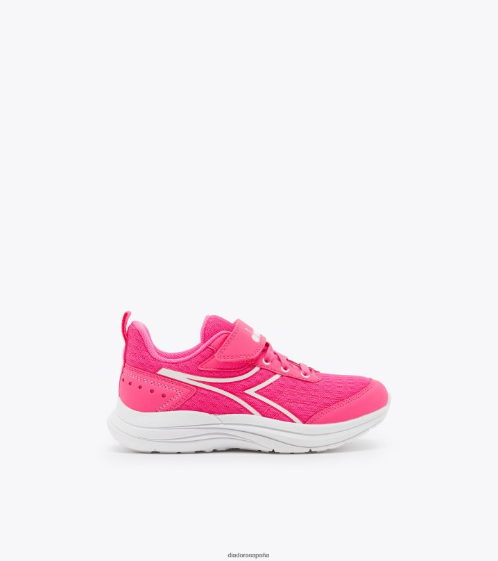 francotirador jr 8T8H4Z853 rosa flúor/blanco niños Diadora zapatos