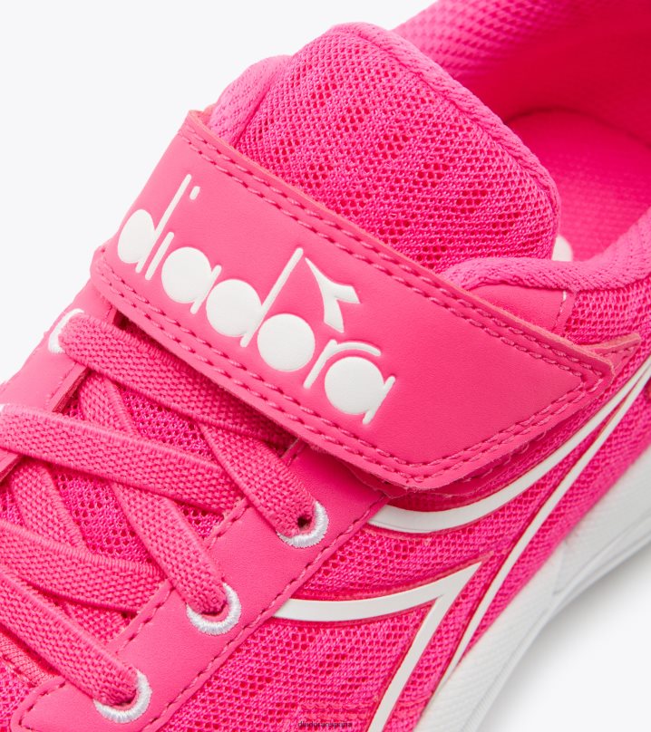 francotirador jr 8T8H4Z853 rosa flúor/blanco niños Diadora zapatos