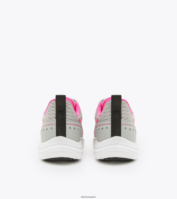 francotirador jr 8T8H4Z854 plata dd/rosa fluo niños Diadora zapatos