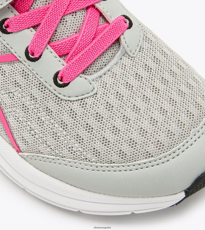 francotirador jr 8T8H4Z854 plata dd/rosa fluo niños Diadora zapatos