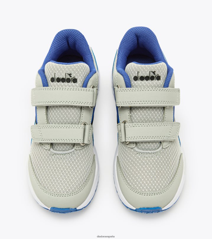 halcón 3 jr v 8T8H4Z863 plata dd/azul deslumbrante niños Diadora zapatos