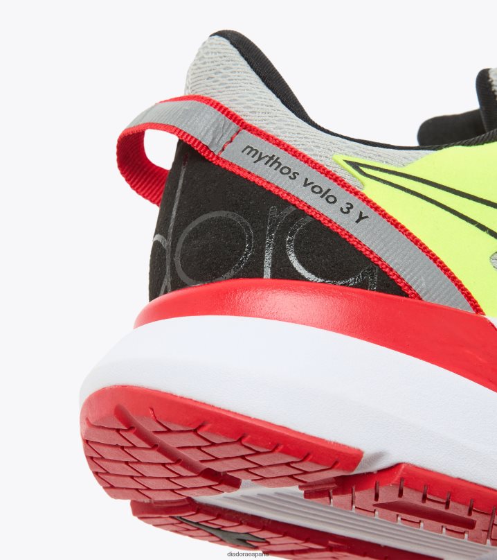 mitos volo 3 años 8T8H4Z751 plateado/negro/amarillo fl dd niños Diadora zapatos