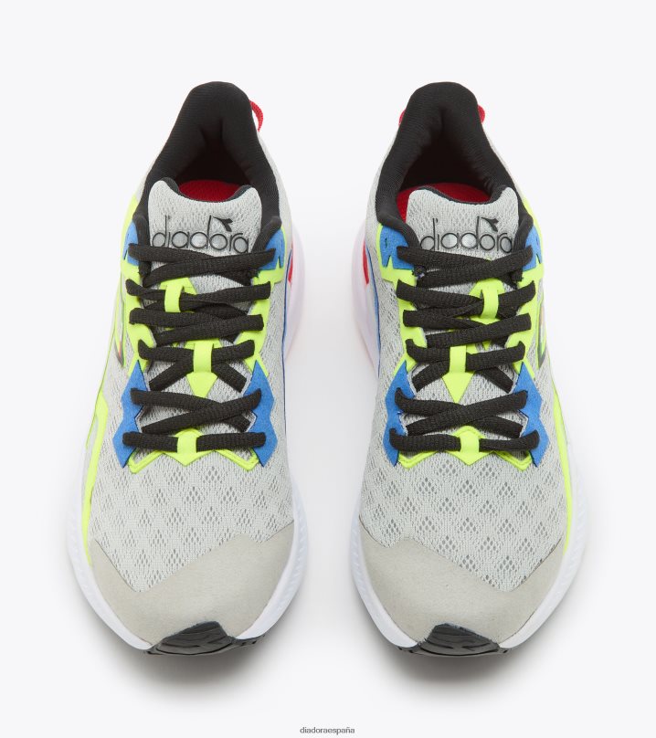 mitos volo 3 años 8T8H4Z751 plateado/negro/amarillo fl dd niños Diadora zapatos