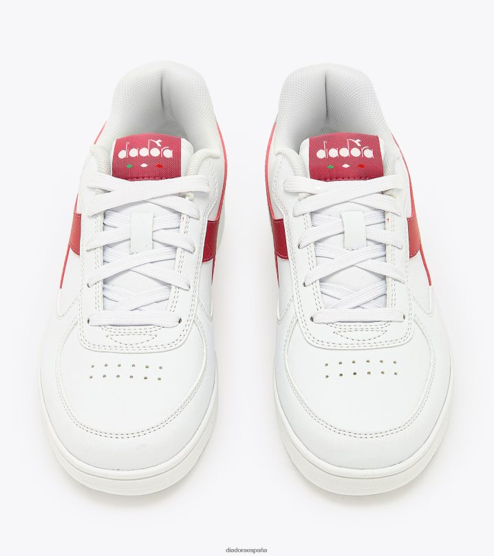 Raptor baja gs 8T8H4Z784 blanco/rojo persa niños Diadora zapatos