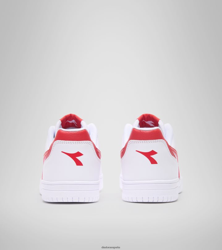 Raptor baja gs 8T8H4Z786 blanco/rojo aurora niños Diadora zapatos
