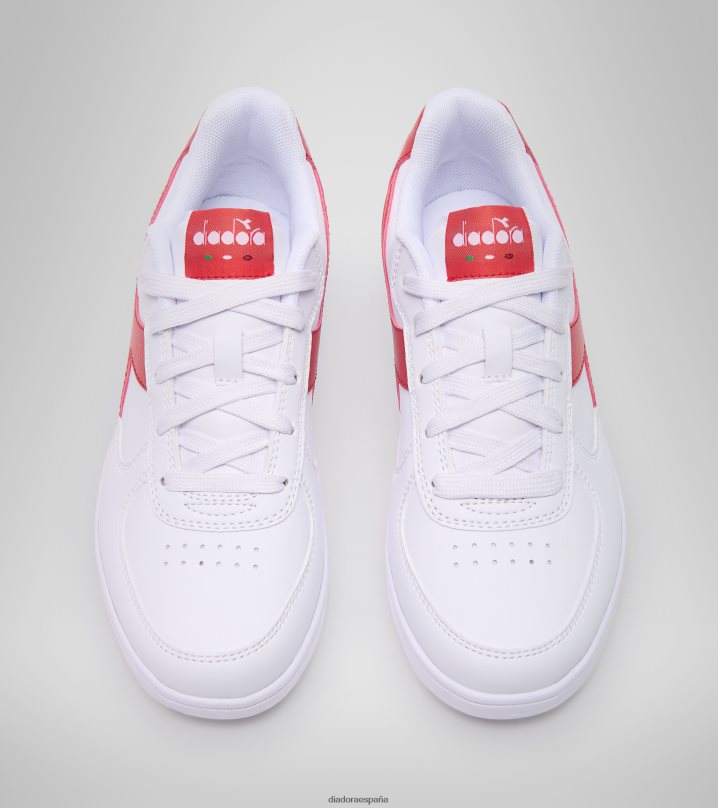 Raptor baja gs 8T8H4Z786 blanco/rojo aurora niños Diadora zapatos