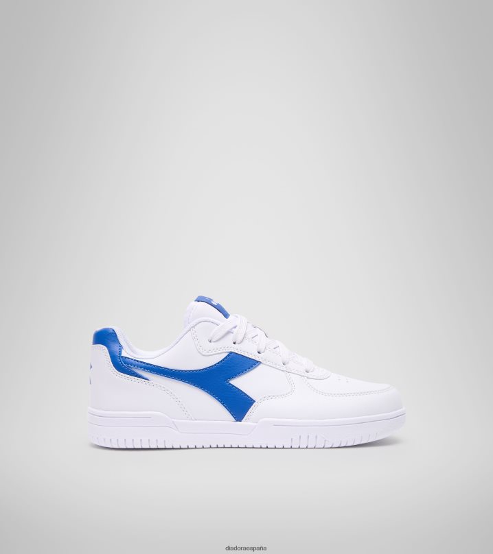 Raptor baja gs 8T8H4Z787 blanco/azul imperial niños Diadora zapatos