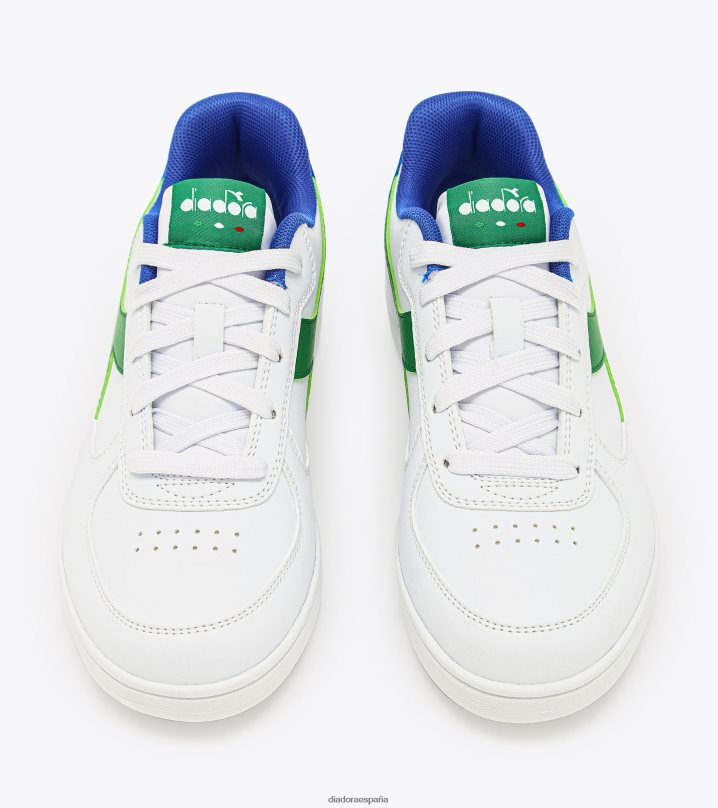 Raptor baja gs 8T8H4Z788 blanco/verde alegre niños Diadora zapatos