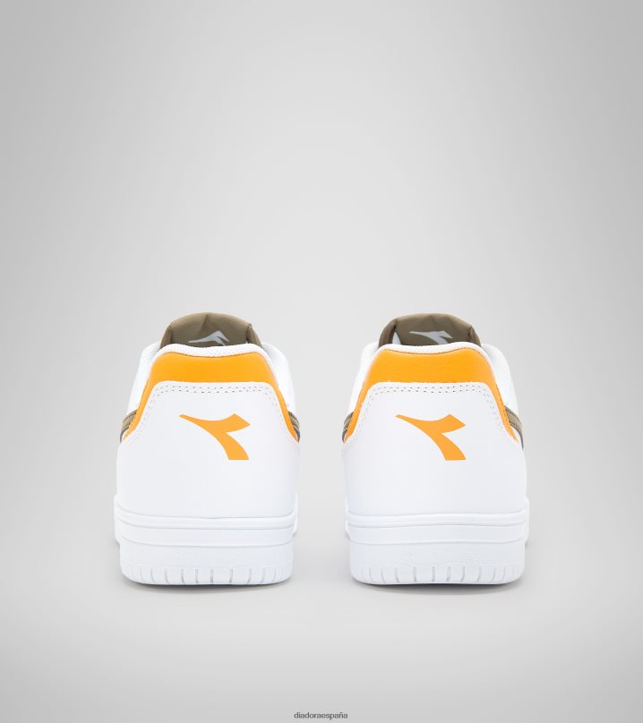 Raptor baja gs 8T8H4Z791 blanco/oliva oscuro niños Diadora zapatos