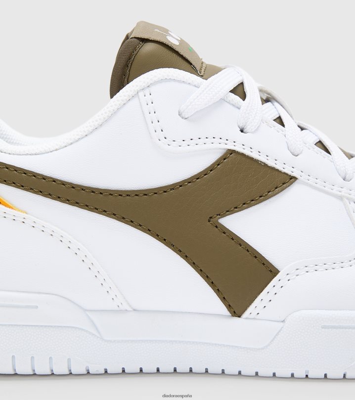 Raptor baja gs 8T8H4Z791 blanco/oliva oscuro niños Diadora zapatos