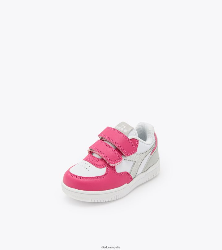 Raptor baja td 8T8H4Z867 milenrama rosa/plata niños Diadora zapatos
