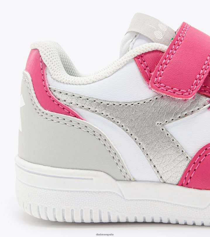Raptor baja td 8T8H4Z867 milenrama rosa/plata niños Diadora zapatos
