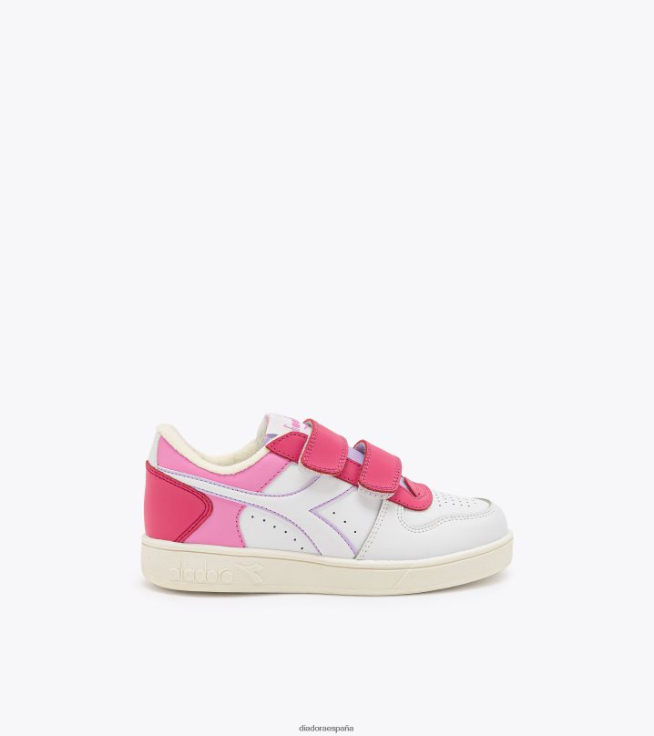 canasta mágica baja pd 8T8H4Z782 milenrama rosa/blanco niños Diadora zapatos