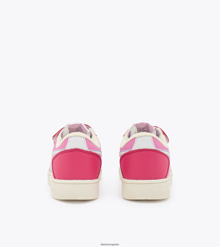 canasta mágica baja pd 8T8H4Z782 milenrama rosa/blanco niños Diadora zapatos