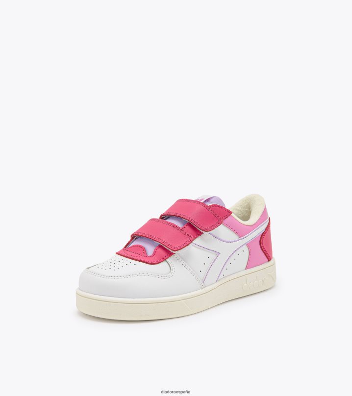 canasta mágica baja pd 8T8H4Z782 milenrama rosa/blanco niños Diadora zapatos