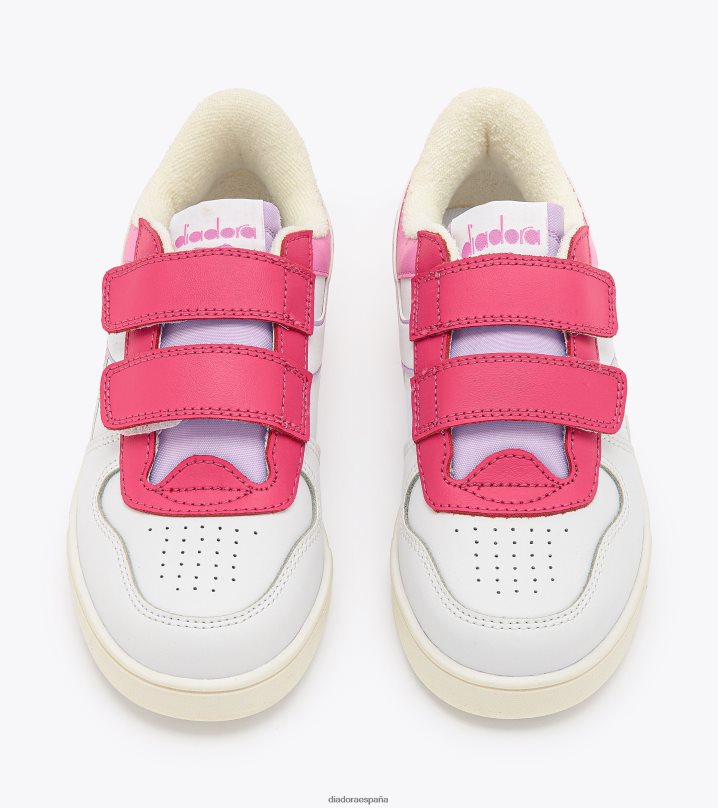 canasta mágica baja pd 8T8H4Z782 milenrama rosa/blanco niños Diadora zapatos