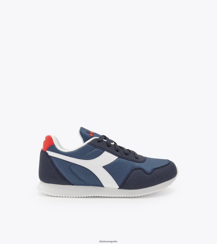 carrera simple gs 8T8H4Z826 alférez azul niños Diadora zapatos