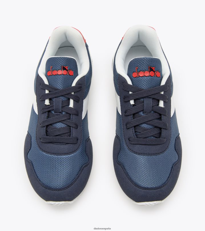 carrera simple gs 8T8H4Z826 alférez azul niños Diadora zapatos