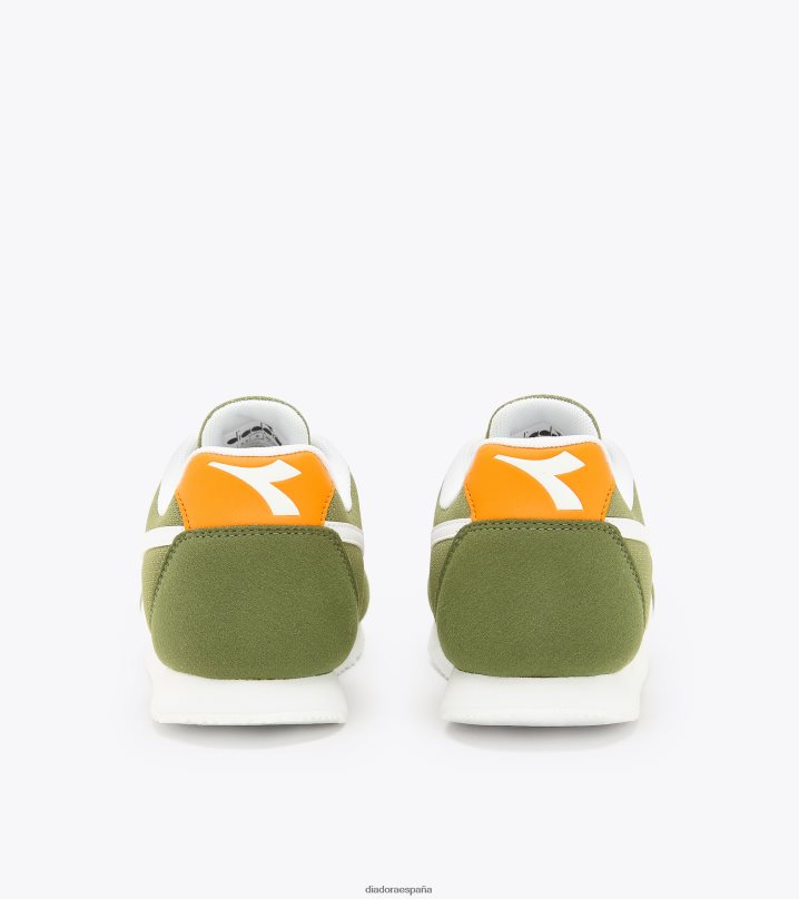 carrera simple gs 8T8H4Z828 hongo verde niños Diadora zapatos