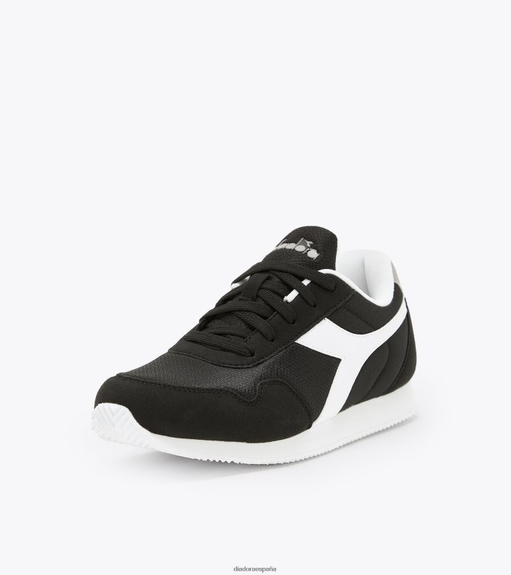 carrera simple gs 8T8H4Z830 negro niños Diadora zapatos