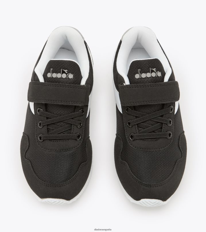 carrera simple pd 8T8H4Z857 negro niños Diadora zapatos