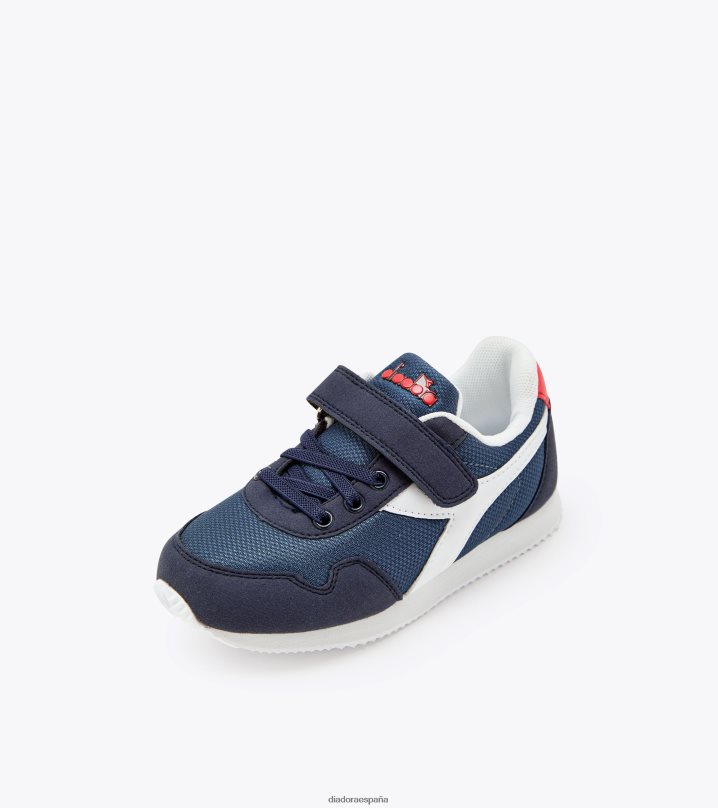 carrera simple pd 8T8H4Z859 alférez azul niños Diadora zapatos