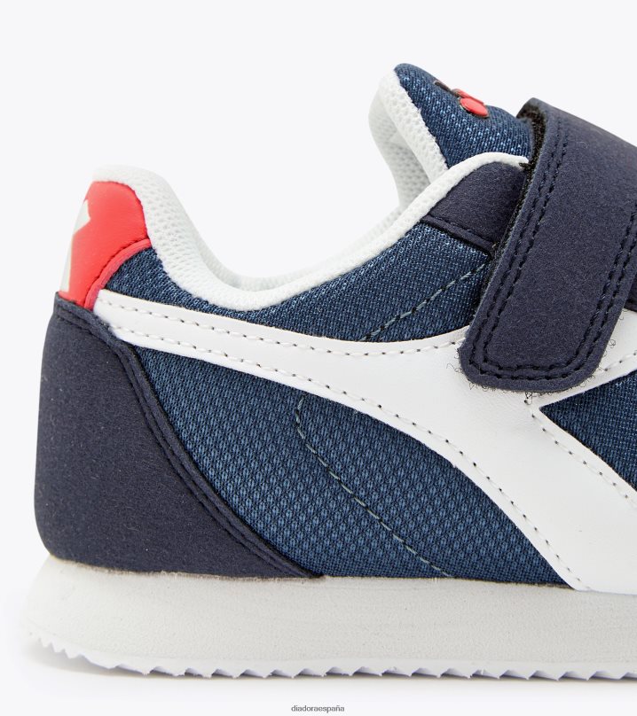 carrera simple pd 8T8H4Z859 alférez azul niños Diadora zapatos