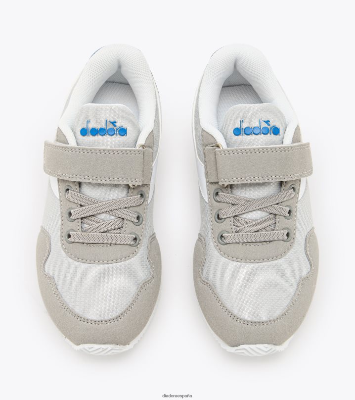 carrera simple pd 8T8H4Z861 paloma gris niños Diadora zapatos