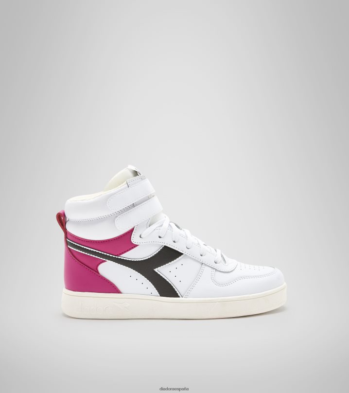 cesta mágica mid gs 8T8H4Z770 blanco/rubor crema/negro niños Diadora zapatos