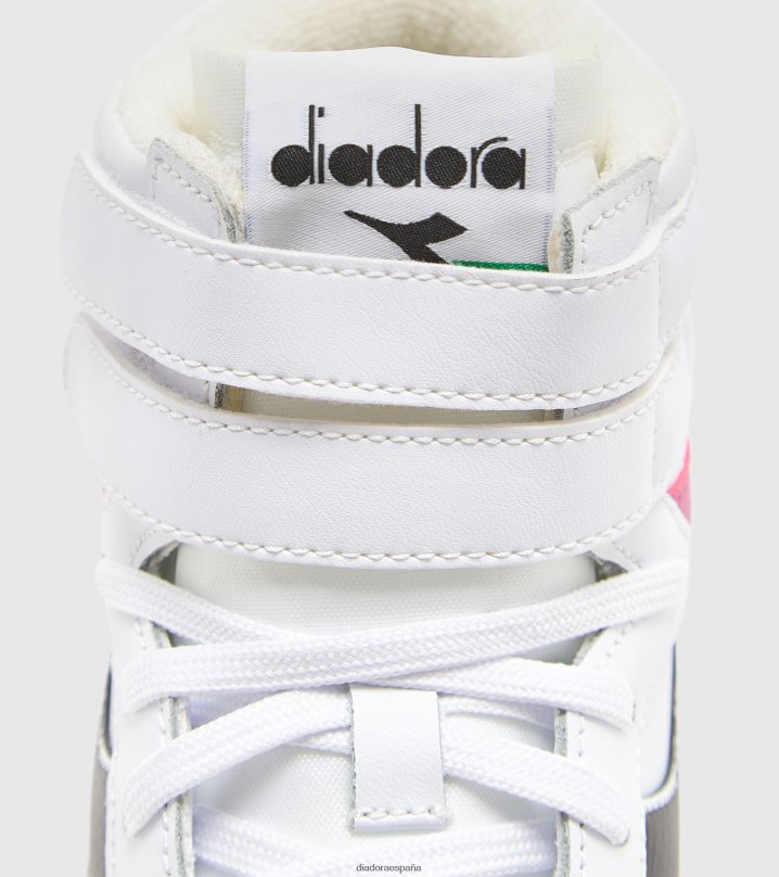cesta mágica mid gs 8T8H4Z770 blanco/rubor crema/negro niños Diadora zapatos