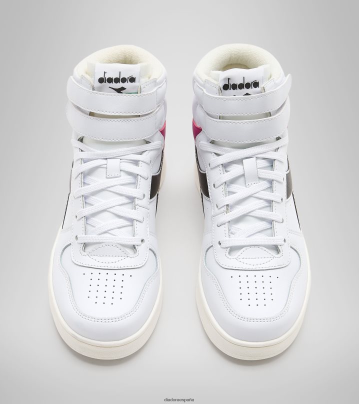 cesta mágica mid gs 8T8H4Z770 blanco/rubor crema/negro niños Diadora zapatos