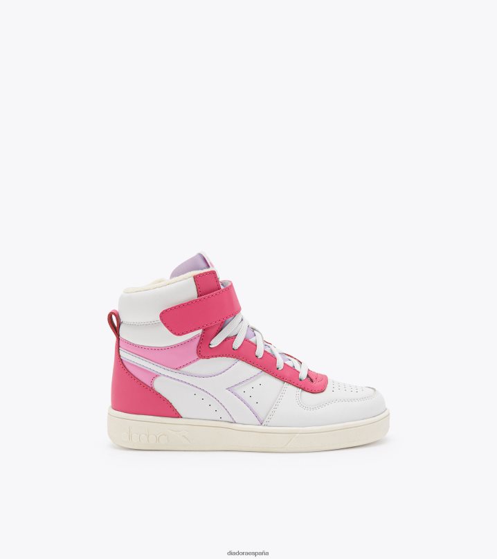cesta mágica mid ps 8T8H4Z777 milenrama rosa/blanco niños Diadora zapatos