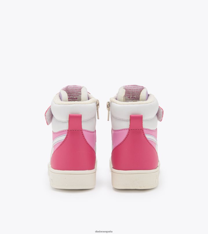 cesta mágica mid ps 8T8H4Z777 milenrama rosa/blanco niños Diadora zapatos