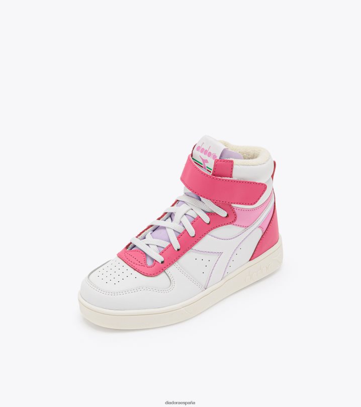 cesta mágica mid ps 8T8H4Z777 milenrama rosa/blanco niños Diadora zapatos