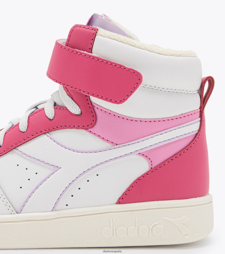 cesta mágica mid ps 8T8H4Z777 milenrama rosa/blanco niños Diadora zapatos