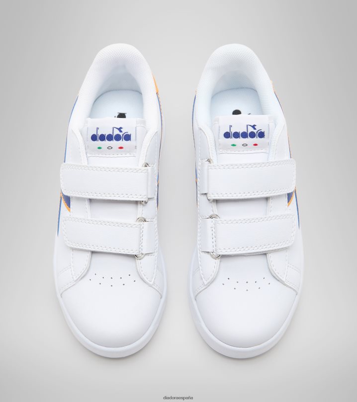 juego p p p 8T8H4Z882 cuarzo blanco/azul niños Diadora zapatos